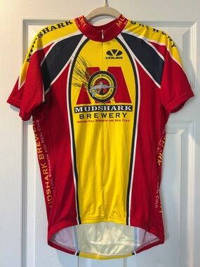 Voler Mudshark Brewery Men's Cycling Jersey with zipper and pockets- Large